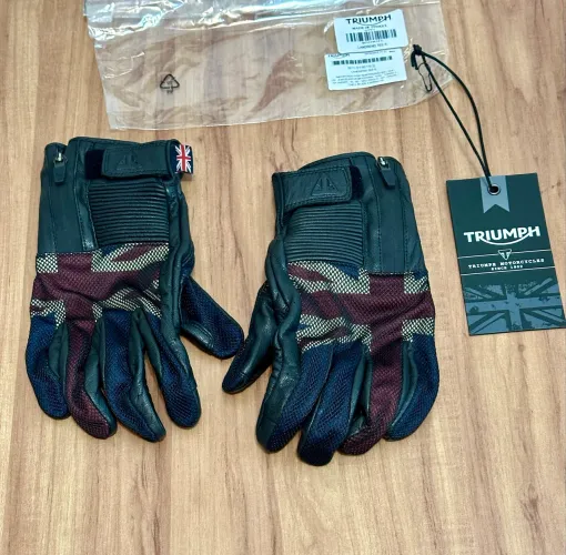 Luva Triumph original em couro nova.