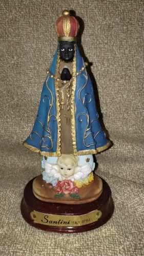 Escultura Santini - Nossa Senhora Aparecida Negra