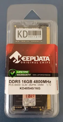 Memória Keepdata DDR5 16GB 4800MHz Notebook (NOVA LACRADA)