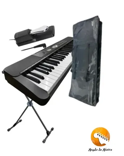 KIT-Teclado Waldman + Bag + Pedal Sustain + Suporte teclado - DIA DAS CRIANÇAS