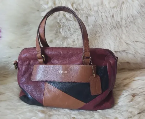 Bolsa de couro fossil
