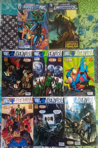 HQS DC AVENTURA 1 AO 6 E DOIS VOLUMES SOLTOS DC BATMAN SUPERMAN MULHER MARAVILHA QUADRINHO