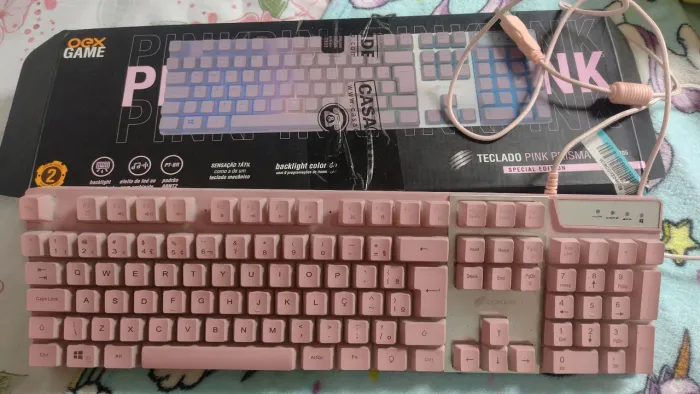 Teclado Mecânico Gamer Pink Prisma Special Edition