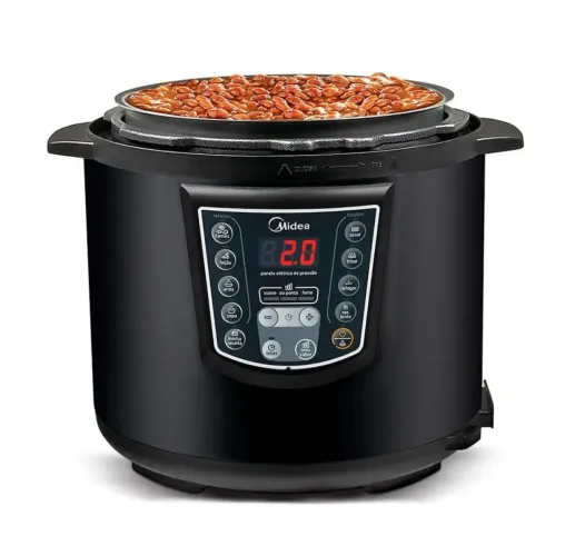 Panela de Pressão Elétrica 6 L Digital Preta Midea