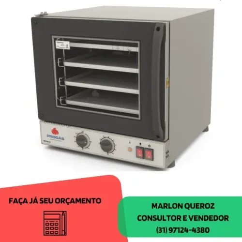 Forno Turbo Elétrico Progás Fast Oven Preto Analógico