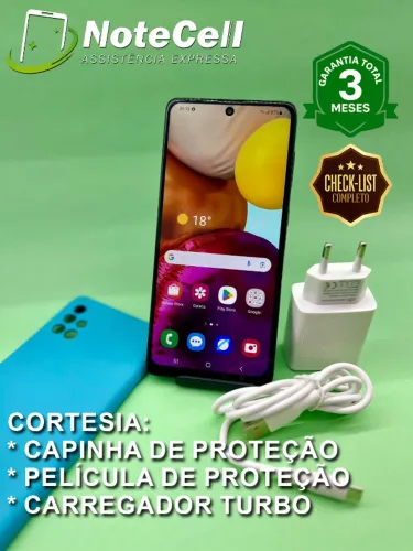 Celular Samsung A71 NFC 128Gb - 3 Meses de Garantia!!!