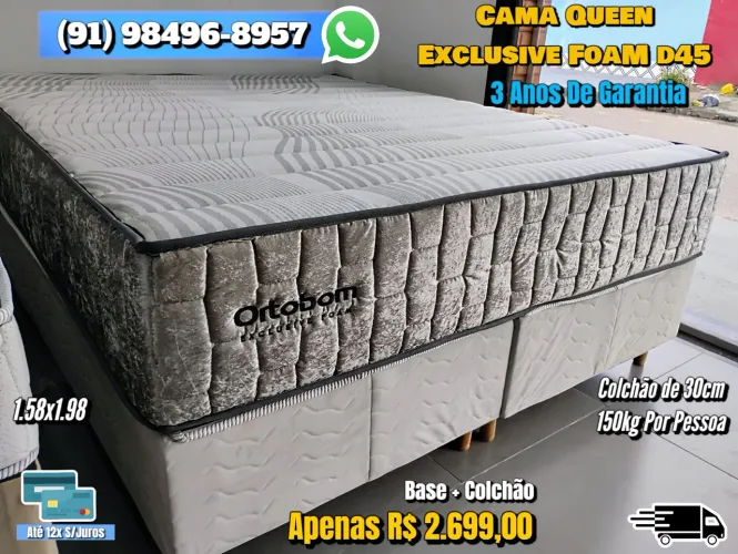 CAMA QUEEN D45 ORTOBOM 