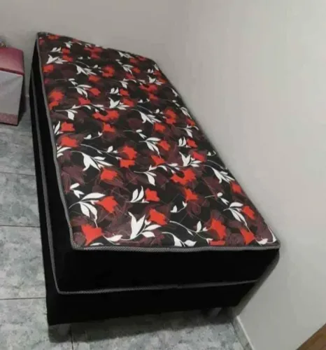 Cama Box Solteiro com Colchão Espuma