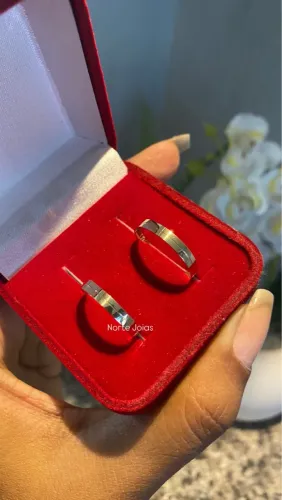 Ouro 18K, Alianças de 3mm, Teresina