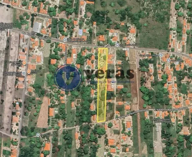 VERAS VENDE TERRENO 1 HECTARE NA CE-454 NO PRATIUS - PINDORETAMA-CE