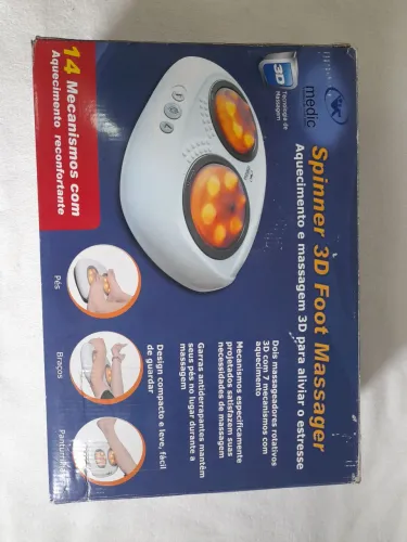 Massageador de Pés com Aquecimento 3D Spinner - Medic