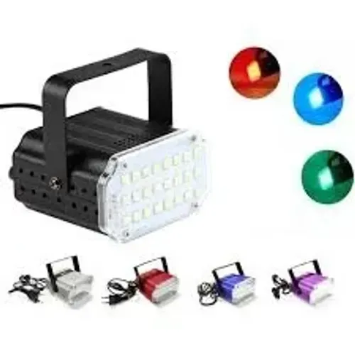 Mini Strobo 24 LEDs Room Bivolt Mini Jogo de Luz colorido Bivolt