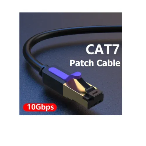 Cabo Patch Cord Cat7 Cobre Lan 2m 10gbps (Cabo de Rede)