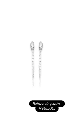 Argolas de prata. 
