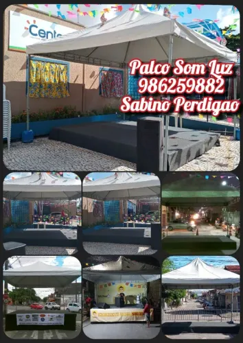 tablado coberto +Tenda +Toldos +Locação + *