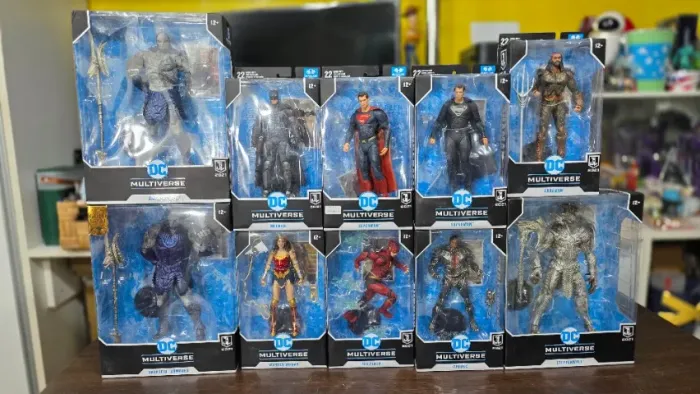 Bonecos Liga da Justiça 2021 MCfarlane Justice League Batman Superman Flash Aquaman