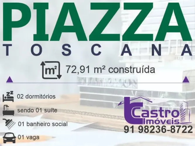 Entrega de imediato! PIAZZA TOSCANA. 2/4. 1 vaga. C372