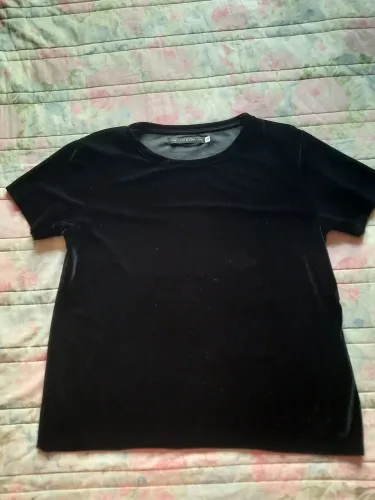 Camiseta de Veludo Preto Youcom