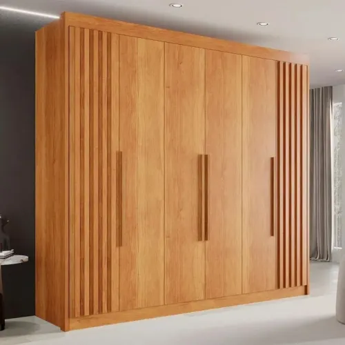 Guarda-roupa Casal 6 Portas 6 Gavetas Granada com Pés 100% MDF-Montagem Grátis