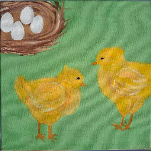 Quandro Pintura "Quitting the Nest"