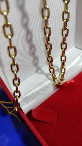 Cordão Ouro 18 Kilates Peso 21.60 Gramas 65 Cm 5 mm Fecho Gaveta