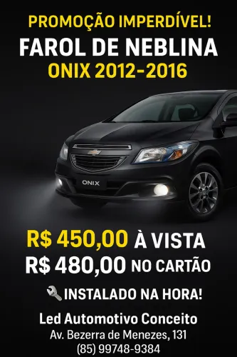 Farol de Neblina Onix 2012 até 2016