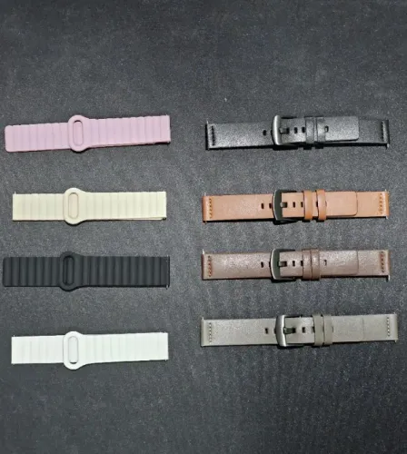 Pulseiras 20mm silicone magnética e couro, a partir de R$ 50