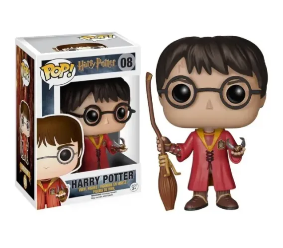 Funko POP Harry Potter (Harry com Nimbus 2000 + Pomo de Ouro)