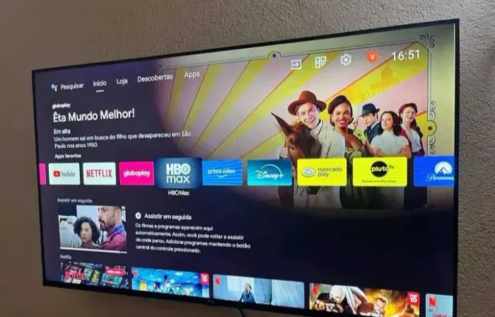 Smart tv 43pl TCL com Android perfeita 
