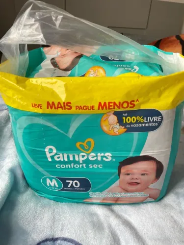 Fralda Pampers Confortsec tamanho M - promoção