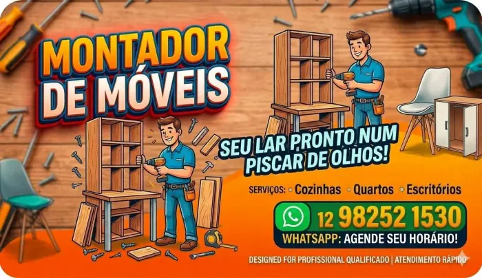 Montador de Móveis SJC - Montagem, Desmontagem e Reparos
