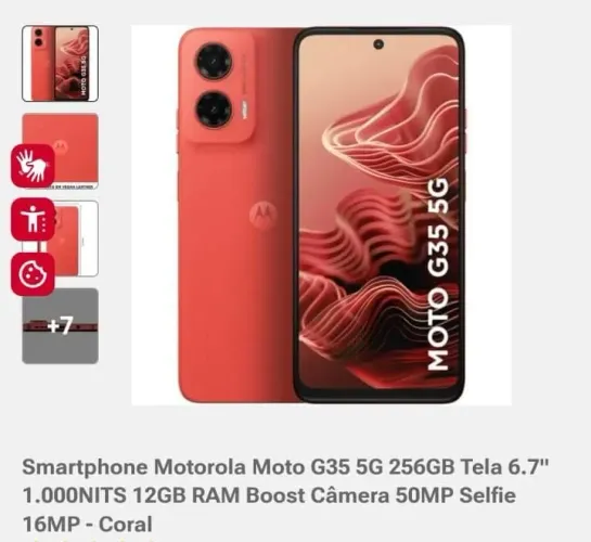 Moto g 35 novo na caixa ! Sem nenhum arranhão , com capa , carregador , comprado no natal 