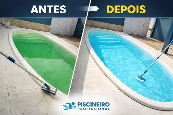 Limpeza de Piscina Profissional, Água Cristalina e Sem Dor de Cabeça