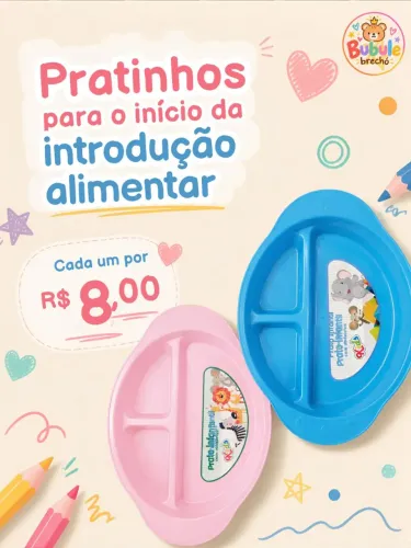 Pratinhos para introdução alimentar de bebês 