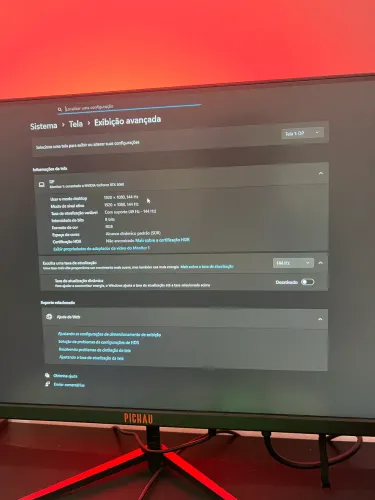 Monitor 144hz, tela IPS Pichau Athen V4 Pro