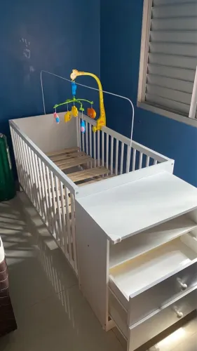  Vendo lindo Berço branco novo top