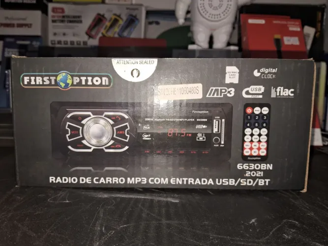 Rádio de Carro MP3 com entrada USB/SD/ Bluetooth 