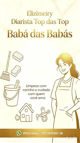 Serviço de faxina é babá