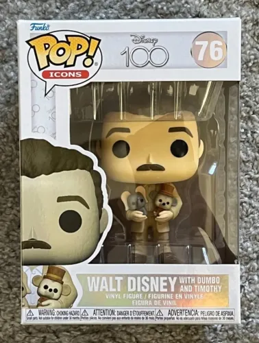 Funko Pop! Walt Disney with Dumbo and Timothy #76 - Disney 100 anos