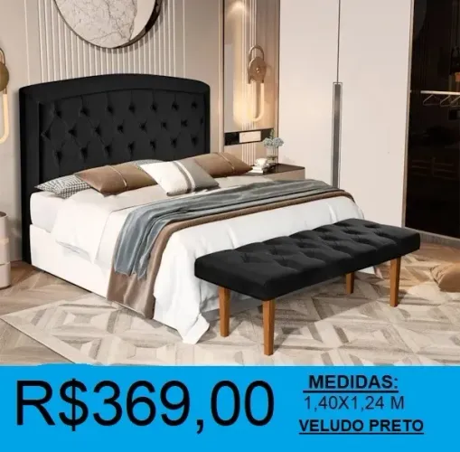 Cabeceira casal estofada reposição - temos a pronta entrega