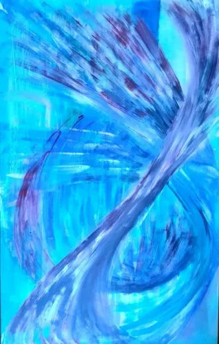 Quadro - Pintura acrílica sobre papel 350gr 66,5cmx 96,5cm