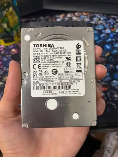 HD 1tb TOSHIBA 5400rpm SATA III para notebook e pcs