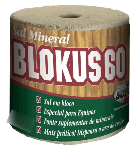 Sal Equino Supra 6kg Pedra Bloco Sal Mineral Equinos