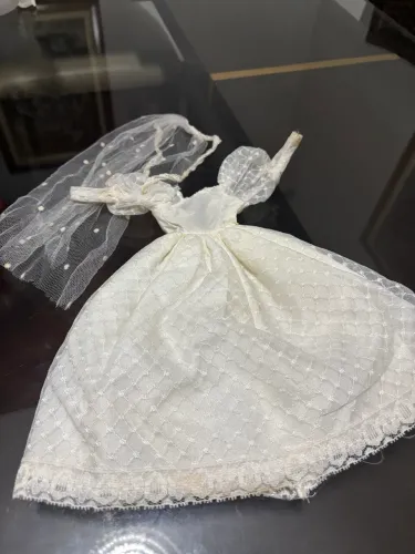 Vestido Barbie Noiva anos 80 - ótimo estado!