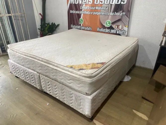 Cama Box king sizee ótimo estado ((ENTREGO GRATIS))