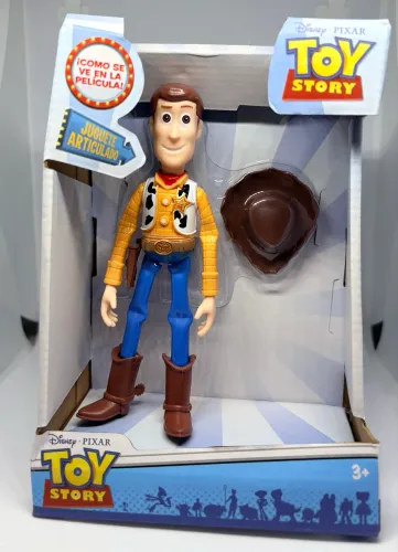 Boneco Woody Toy Story 12cm - Xerife Articulado Cowboy