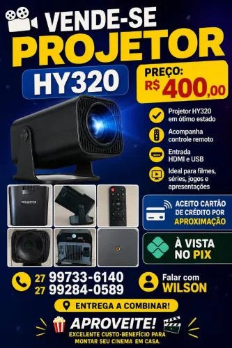 Vende-se Projetor HY320 CINEMA EM CASA