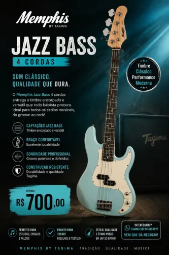 Contrabaixo Memphis by Tagima Jazz Bass 4 Cordas