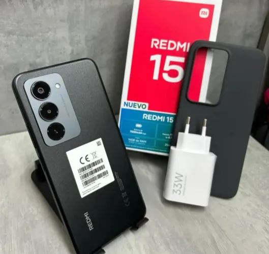 Redmi 15 4G 256+08 Prata Roxo Preto Lacrado