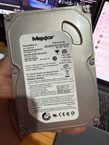 HD Maxtor 160GB Sata 1. 